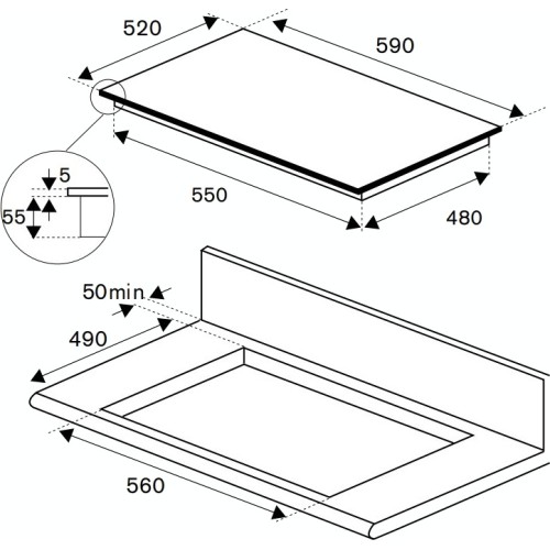 Варочная панель Bertazzoni P604I1B26NV в Краснодаре