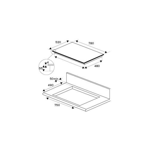Варочная панель Bertazzoni P786IM3B2NE в Краснодаре