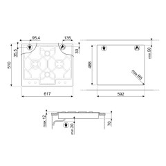 Варочная панель Smeg PGF64-4