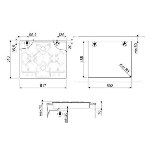Варочная панель Smeg PGF64-4 в Краснодаре