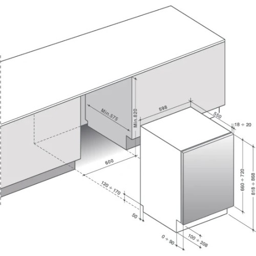 Встраиваемая посудомоечная машина De Dietrich DV1434QJ в Краснодаре