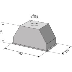 Встраиваемая вытяжка Brandt BHG6502X