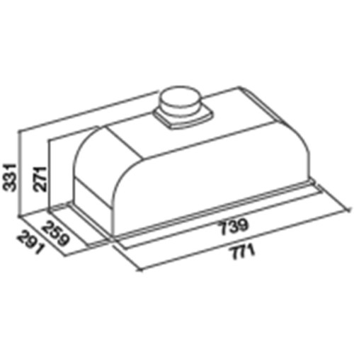 Встраиваемая вытяжка Falmec GRUPPO INCASSO PLUS 70 BK в Краснодаре