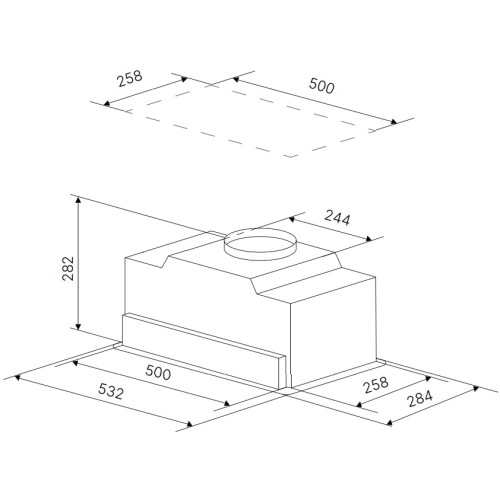 Встраиваемая вытяжка Kuppersbusch DEL 6550.0 W в Краснодаре