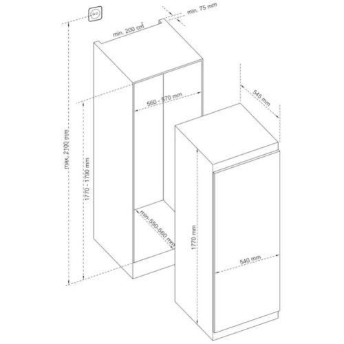 Встраиваемый холодильник Kuppersberg SRB1770 в Краснодаре