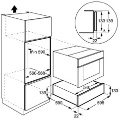 Встраиваемый вакуумный упаковщик De Dietrich DWD4820B