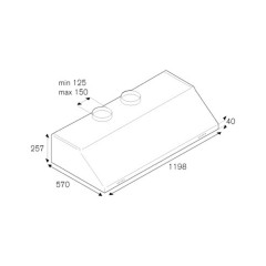 Встраиваемая вытяжка Bertazzoni KU120PRO2XA