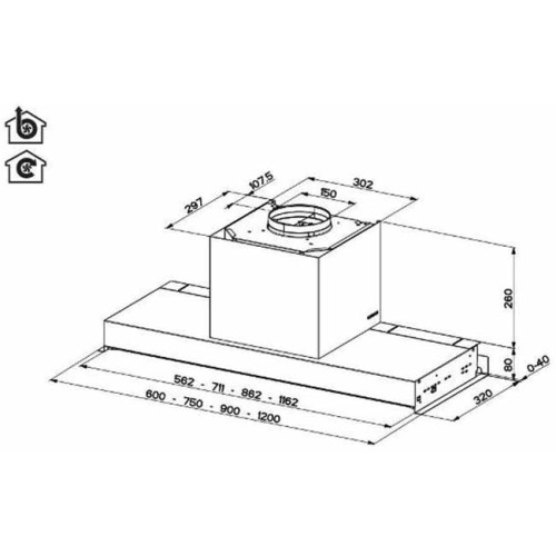 Вытяжка Faber IN-NOVA ZERO DRIP PLUS A120 в Краснодаре