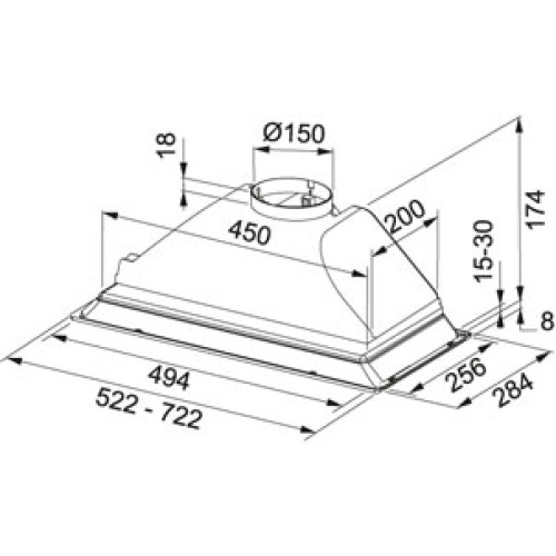 Встраиваемая вытяжка Franke FBI 502 ECO GR в Краснодаре
