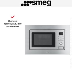 Встраиваемая микроволновая печь Smeg FMI020X