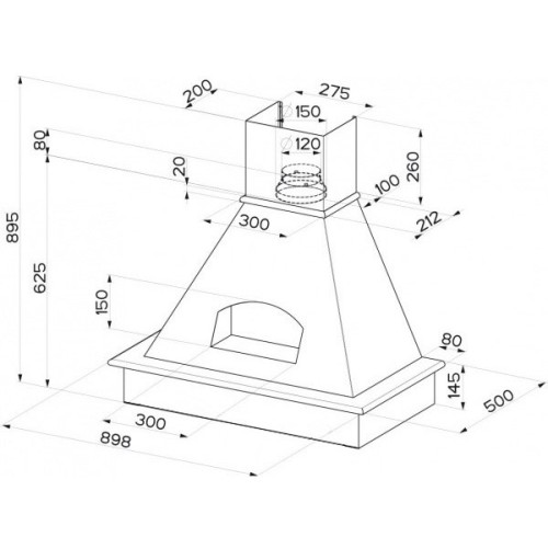 Вытяжка Faber AGORA 90 корпус белый в Краснодаре
