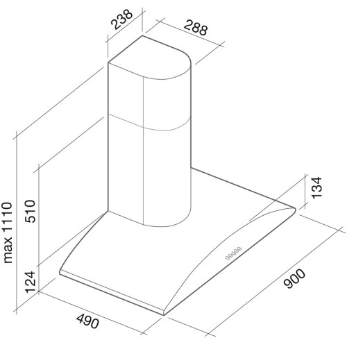 Вытяжка Falmec Elite 90 ix (800) ECP в Краснодаре