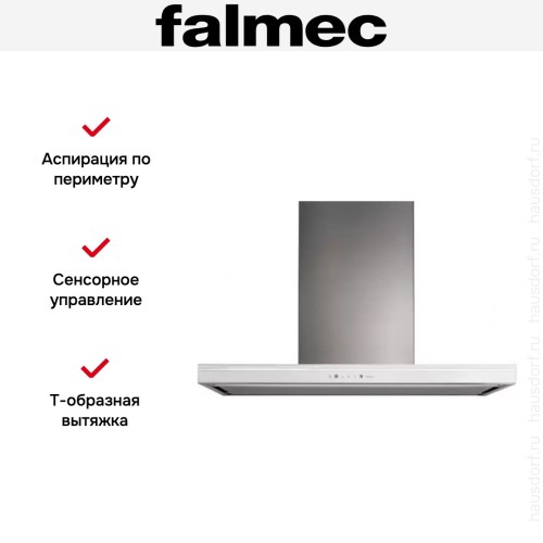 Вытяжка Falmec Lumina 90 Glass White wall (NRS) в Краснодаре