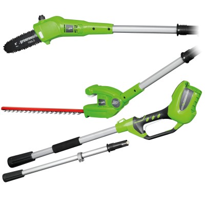 Высоторез-кусторез GREENWORKS 2 в 1 без акк и з/у   1300607