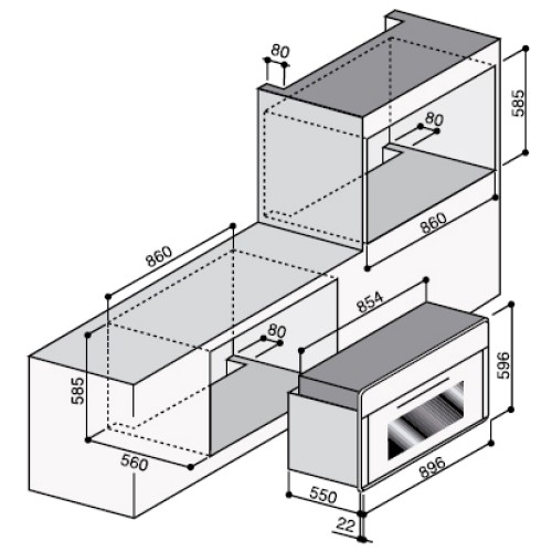 Духовой шкаф Ilve 900-NVG Blue в Краснодаре