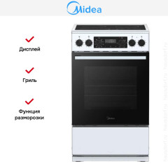 Электрическая плита Midea MFO-D4E20T9E(WH)