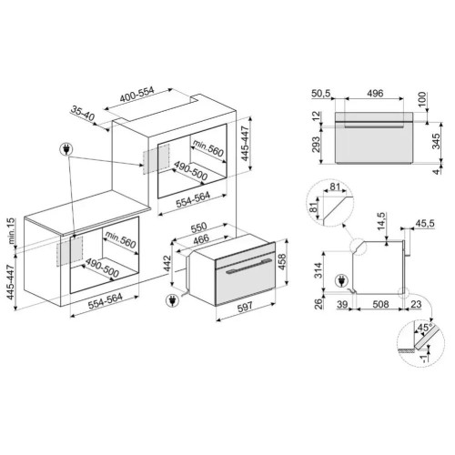 Духовой шкаф с паром Smeg SO4302S3X в Краснодаре