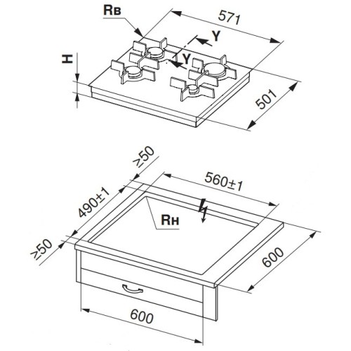Газовая варочная панель V-ZUG GAS641GSAZ в Краснодаре