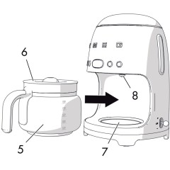 Капельная кофеварка Smeg DCF02GREU