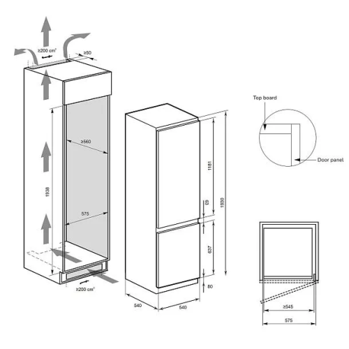 Встраиваемый холодильник Kaiser EKK 60193 в Краснодаре