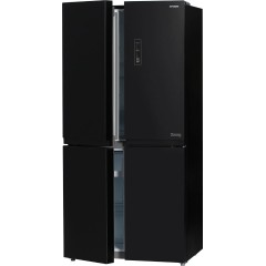 Холодильник Hyundai CM5005F черное стекло