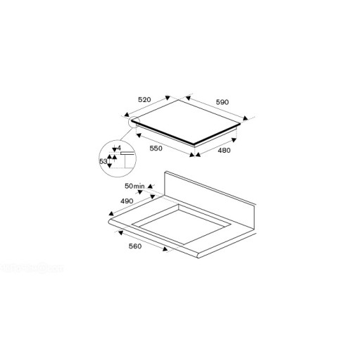 Варочная панель Bertazzoni P604IC1B2NEE в Краснодаре