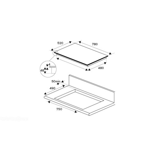 Варочная панель Bertazzoni P784IC1B2NEE в Краснодаре