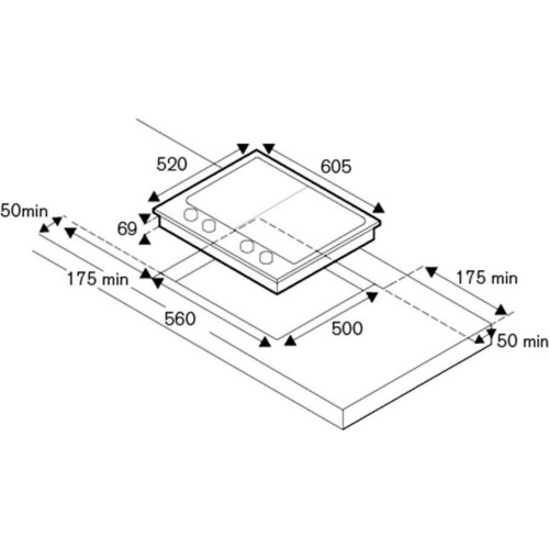 Варочная панель Bertazzoni PM60 4 0 X в Краснодаре