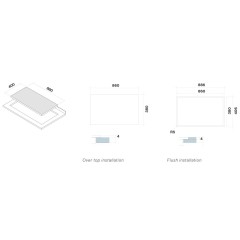 Варочная панель Falmec PIANO INDUZIONE (88 х 40) Panoramic
