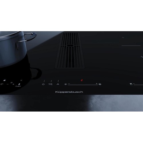 Варочная панель с вытяжкой Kuppersbusch KMI 8590.0 SR Black Chrome в Краснодаре