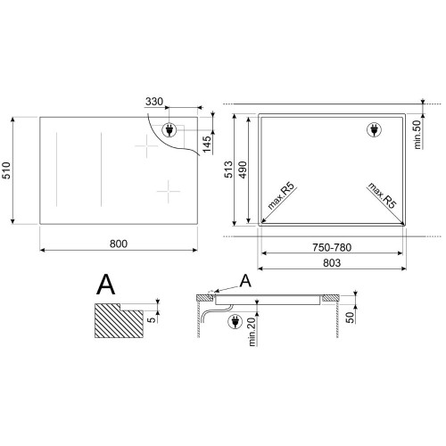 Варочная панель Smeg SIM1864D в Краснодаре