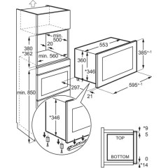 Встраиваемая микроволновая печь AEG OS5MG20EB