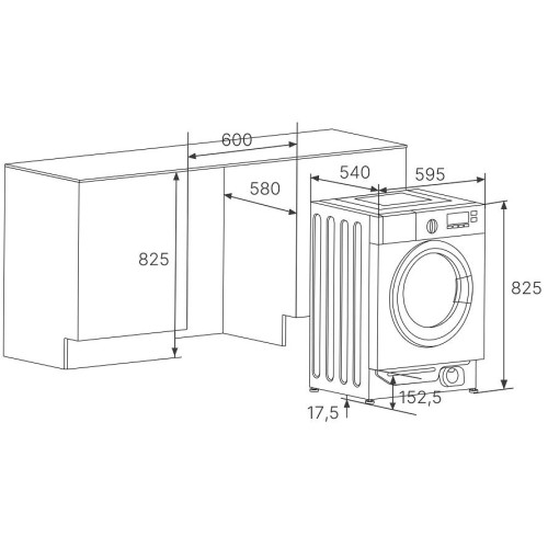 Встраиваемая стирально-сушильная машина Kuppersbusch WT 6508.1 V в Краснодаре