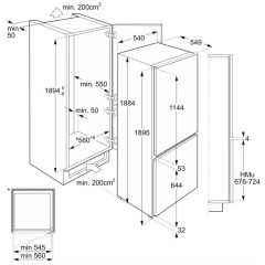 Встраиваемый холодильник Smeg C41941F