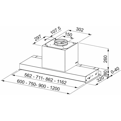 Вытяжка Faber IN-NOVA ZERO DRIP PLUS A60 в Краснодаре