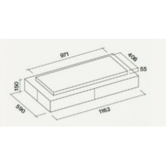 Встраиваемая вытяжка Falmec CIRCLE.TECH Vega 115 Isola White (600)