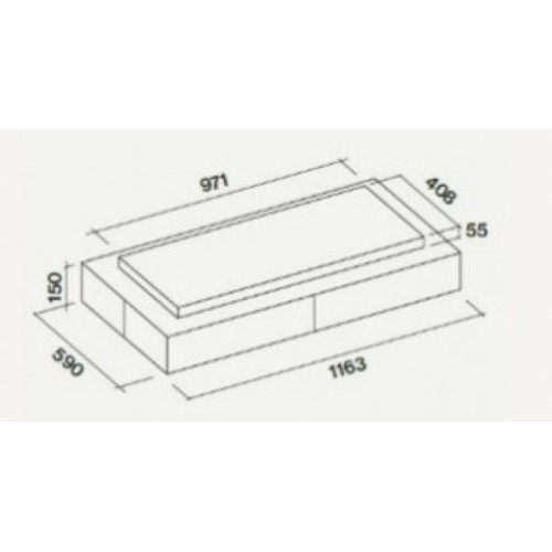 Встраиваемая вытяжка Falmec CIRCLE.TECH Vega 115 Isola White (600) в Краснодаре