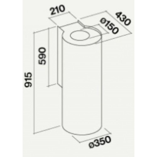 Вытяжка Falmec POLAR Black 35 (800) в Краснодаре