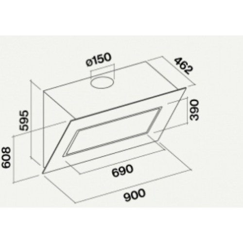 Вытяжка Falmec Quasar (A+) 90 White Glass в Краснодаре