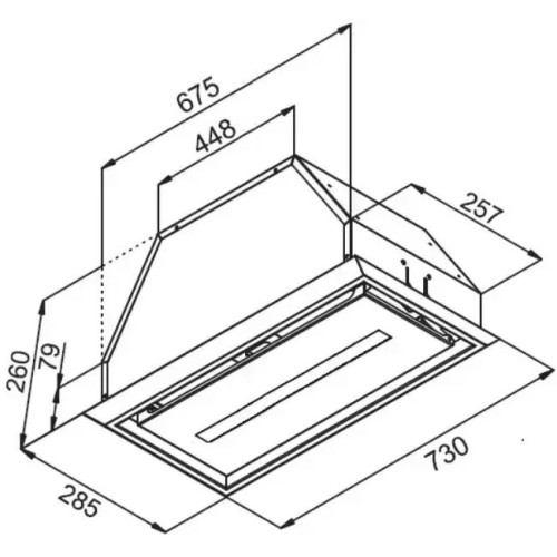 Встраиваемая вытяжка Kuppersberg INBOX 73 X в Краснодаре