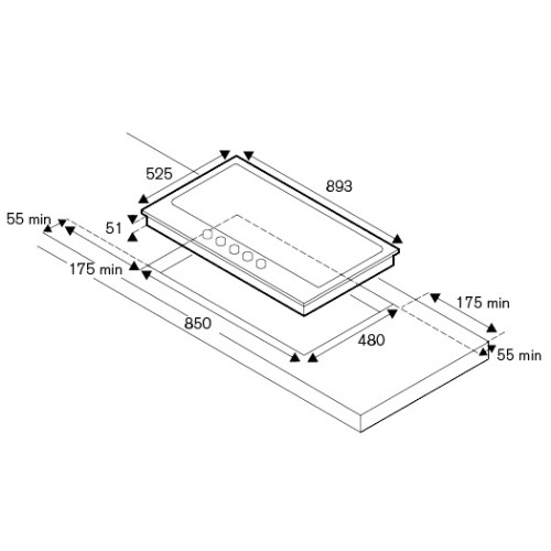 Варочная панель Bertazzoni P905LMODGNE в Краснодаре