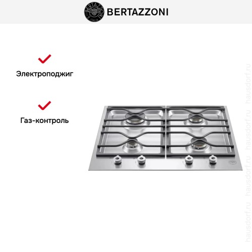 Варочная панель Bertazzoni PM60 4 0 X в Краснодаре