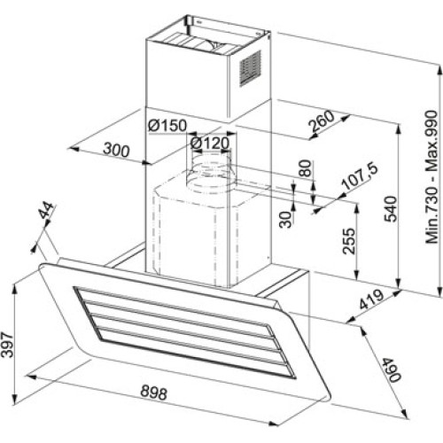 Вытяжка Franke FRO 908 BK/XS в Краснодаре