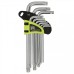 Набор ключей ARMERO длинные TORX Cr-V (9 шт)      A410/098