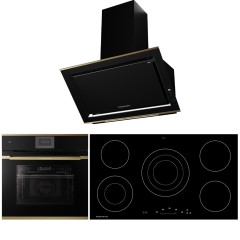 Комплект №8 (варочная панель Kuppersbusch KE 9340.0 SR + духовой шкаф Kuppersbusch BP 6550.0 S4-Airfry + вытяжка Kuppersbusch DW 9880.0 S4 Gold)