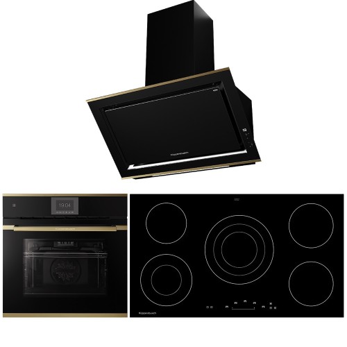 Комплект №8 (варочная панель Kuppersbusch KE 9340.0 SR + духовой шкаф Kuppersbusch BP 6550.0 S4-Airfry + вытяжка Kuppersbusch DW 9880.0 S4 Gold) в Краснодаре