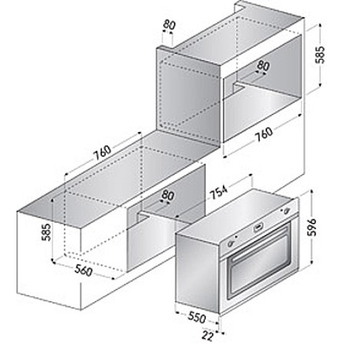 Духовой шкаф Ilve 800-LVG в Краснодаре