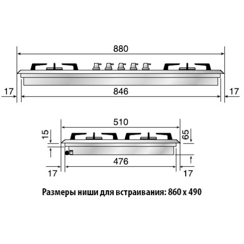 Варочная панель Ilve HP95C в Краснодаре