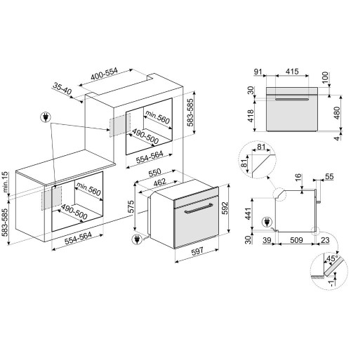 Духовой шкаф с паром Smeg SOP6902S2PP в Краснодаре