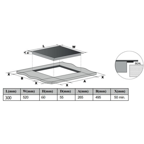 Индукционная варочная панель Bertazzoni P302I23NV в Краснодаре